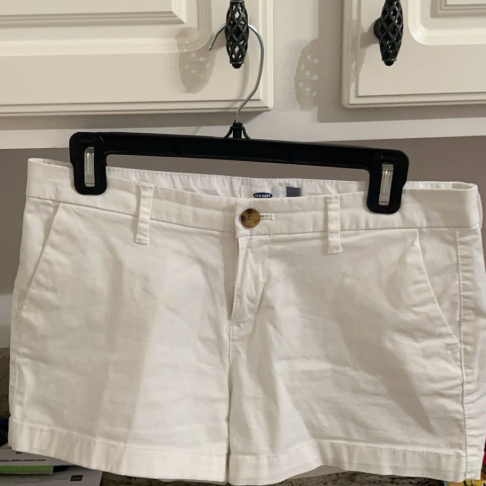 Old Navy white shorts.